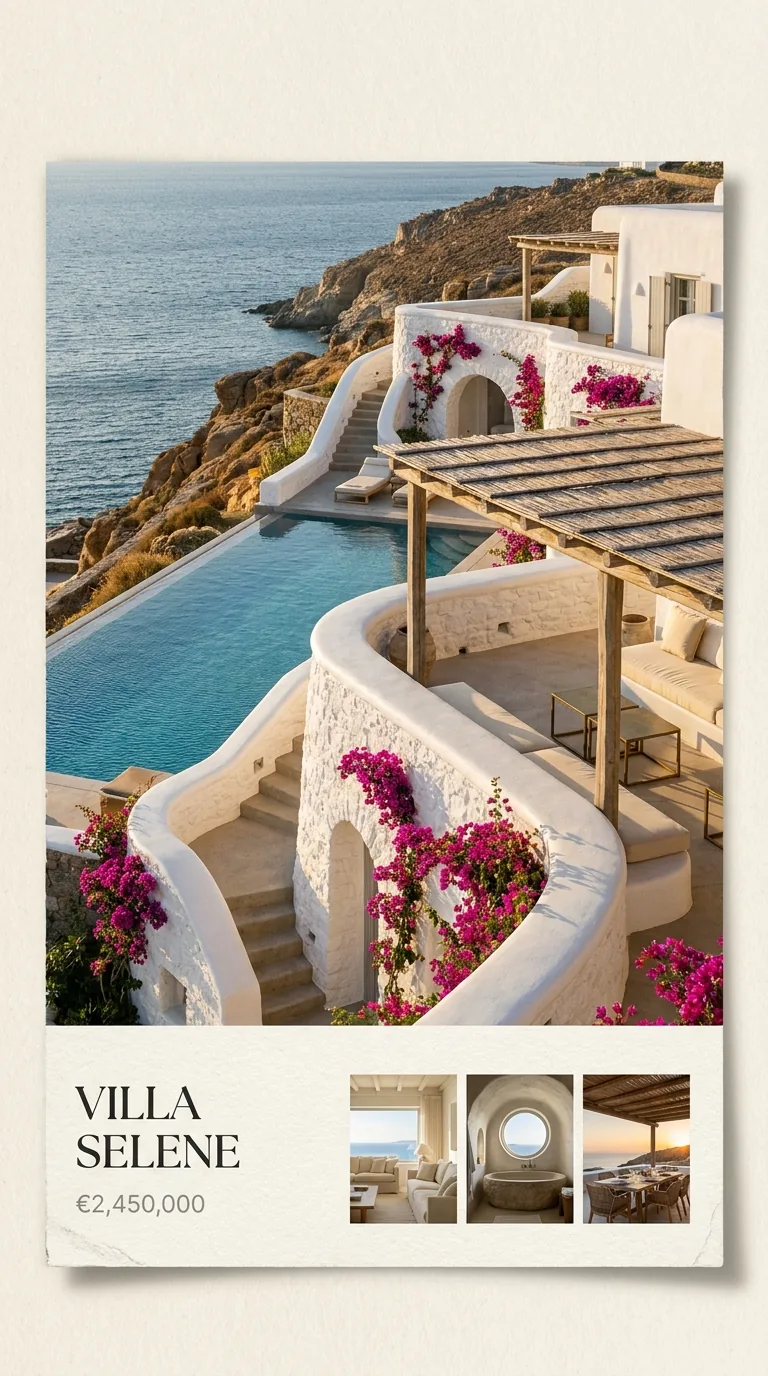 Villa Selene, Mykonos mini-site preview